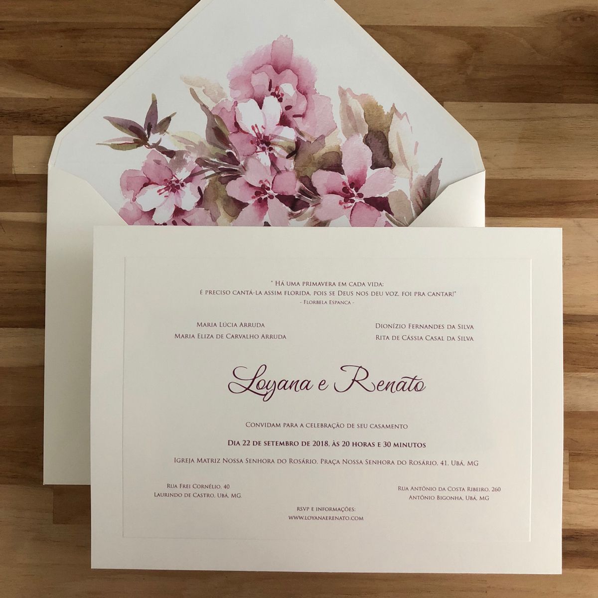 Invitaciones de boda personalizadas